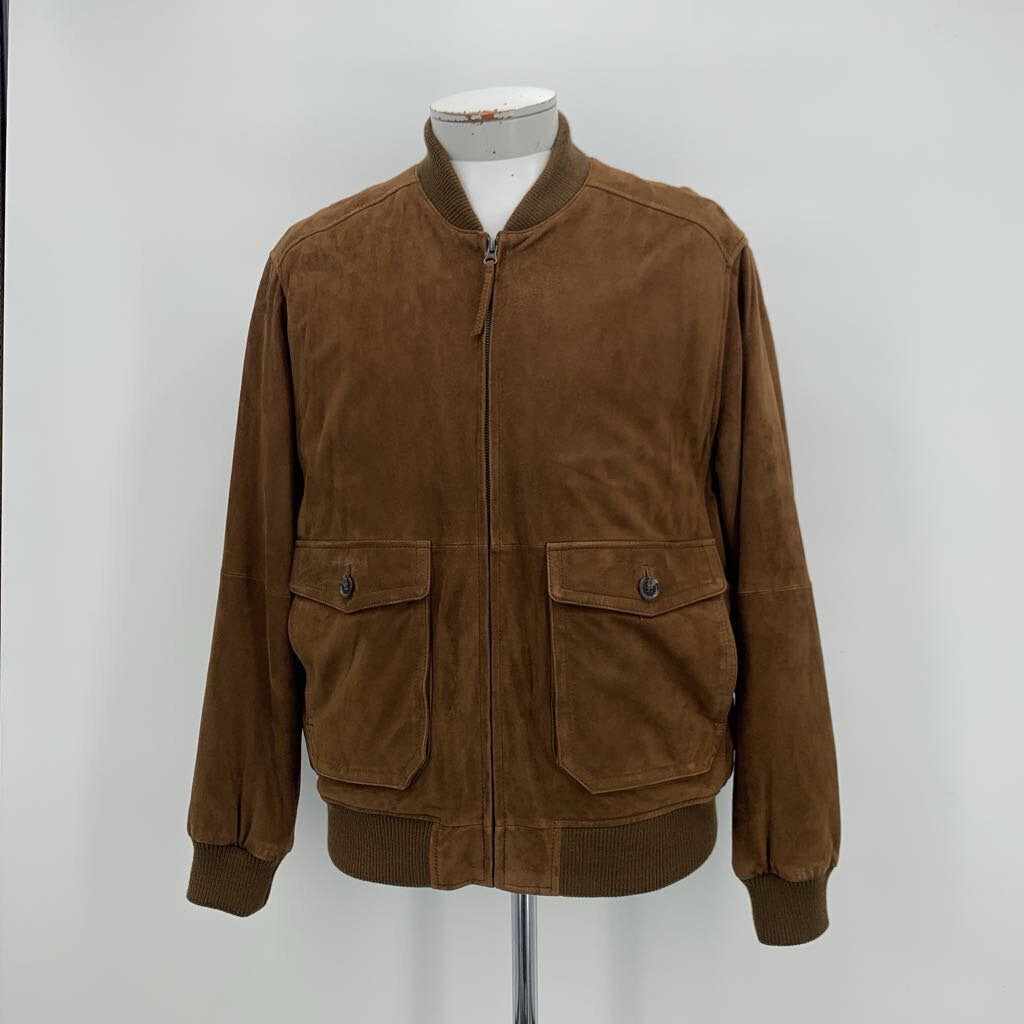 Cremieux Suede Bomber Jacket