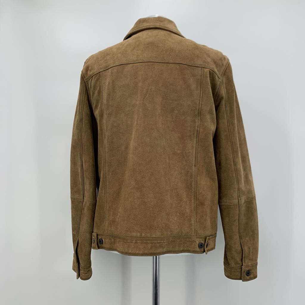Lucky Brand Suede Trucker Jacket