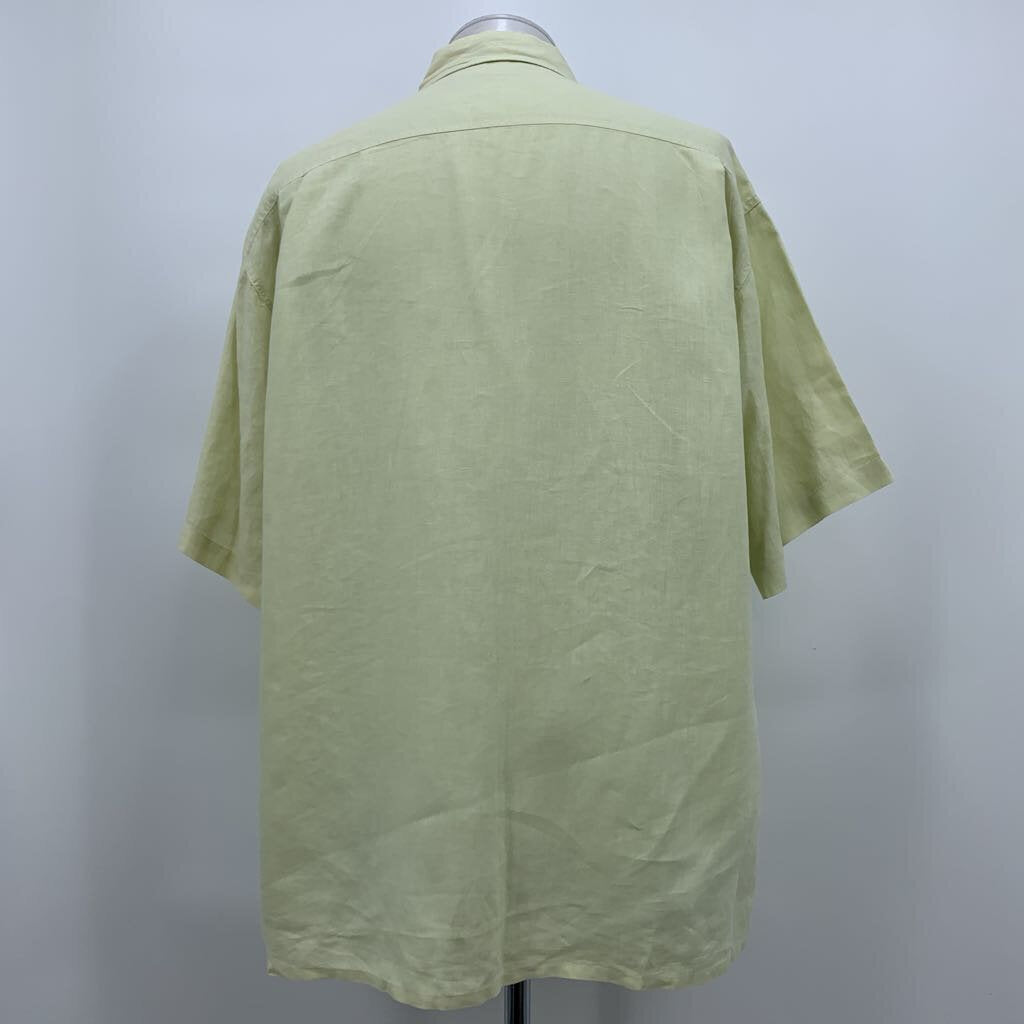 Indigo Palms Linen Shirt SS