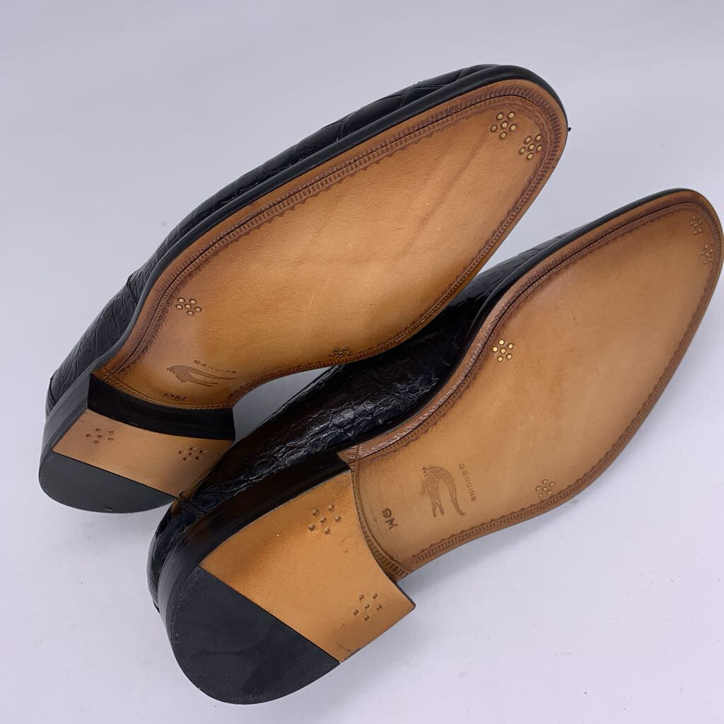Mezlan Platinum Crocodile Loafers NIB