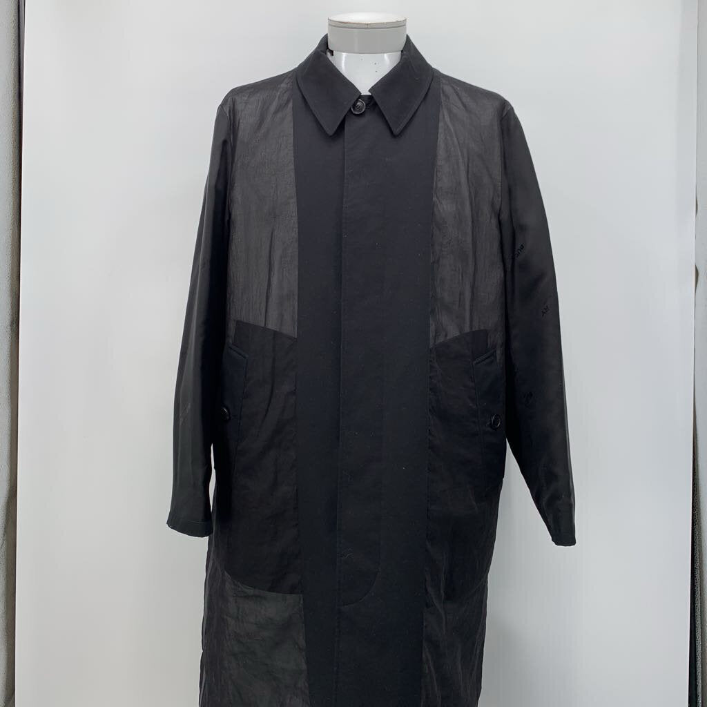 Burberry Paneled Cotton Gabardine Car Coat