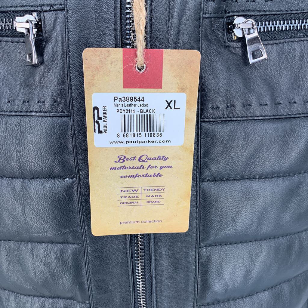 Paul Parker Leather Jacket NWT