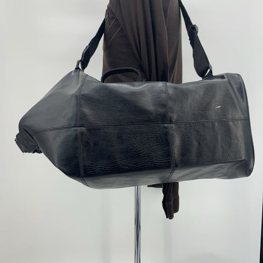 Karl Lagerfeld Top Load Leather Duffel Bag