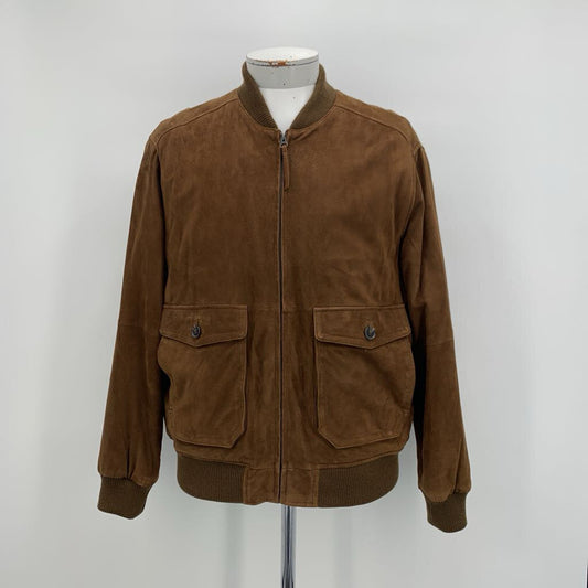 Cremieux Suede Bomber Jacket