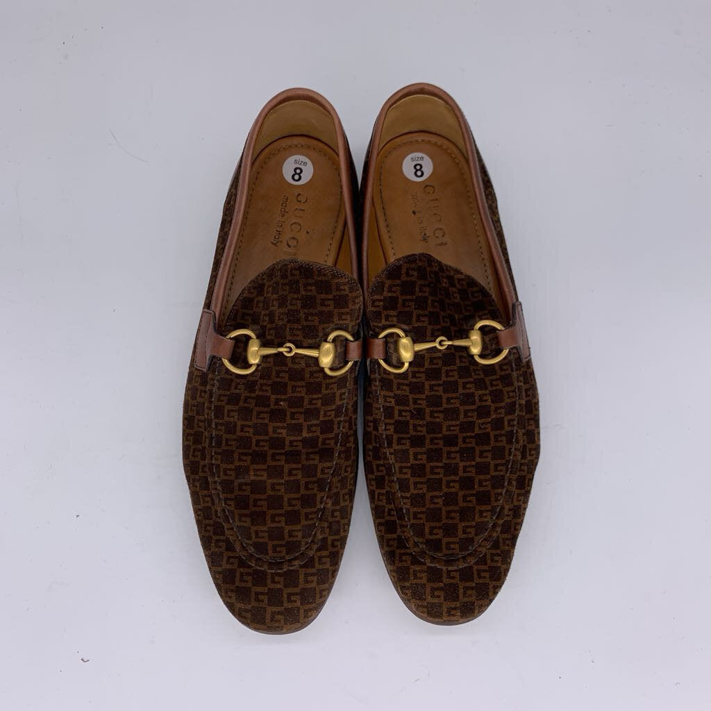 Gucci Suede Horsebit Loafers