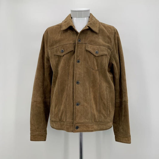 Lucky Brand Suede Trucker Jacket