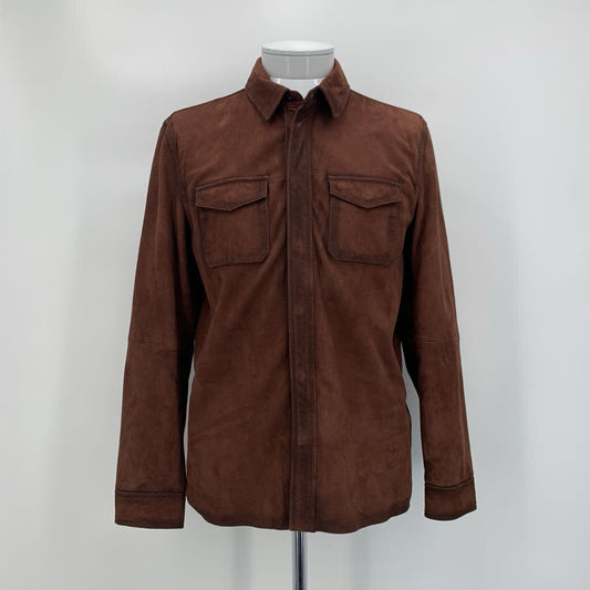 John Varvatos Suede Overshirt
