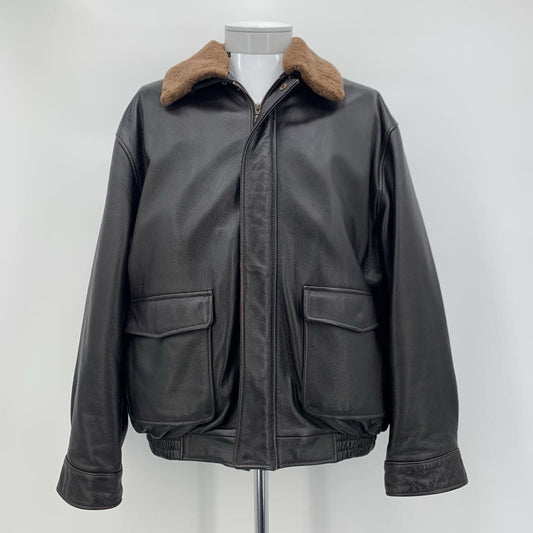 Jos A Bank Leather Jacket