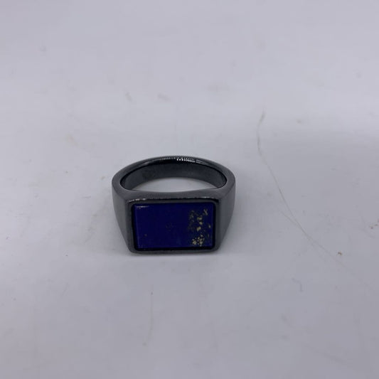 Lashbrook Zirconium Lapis Signet Ring