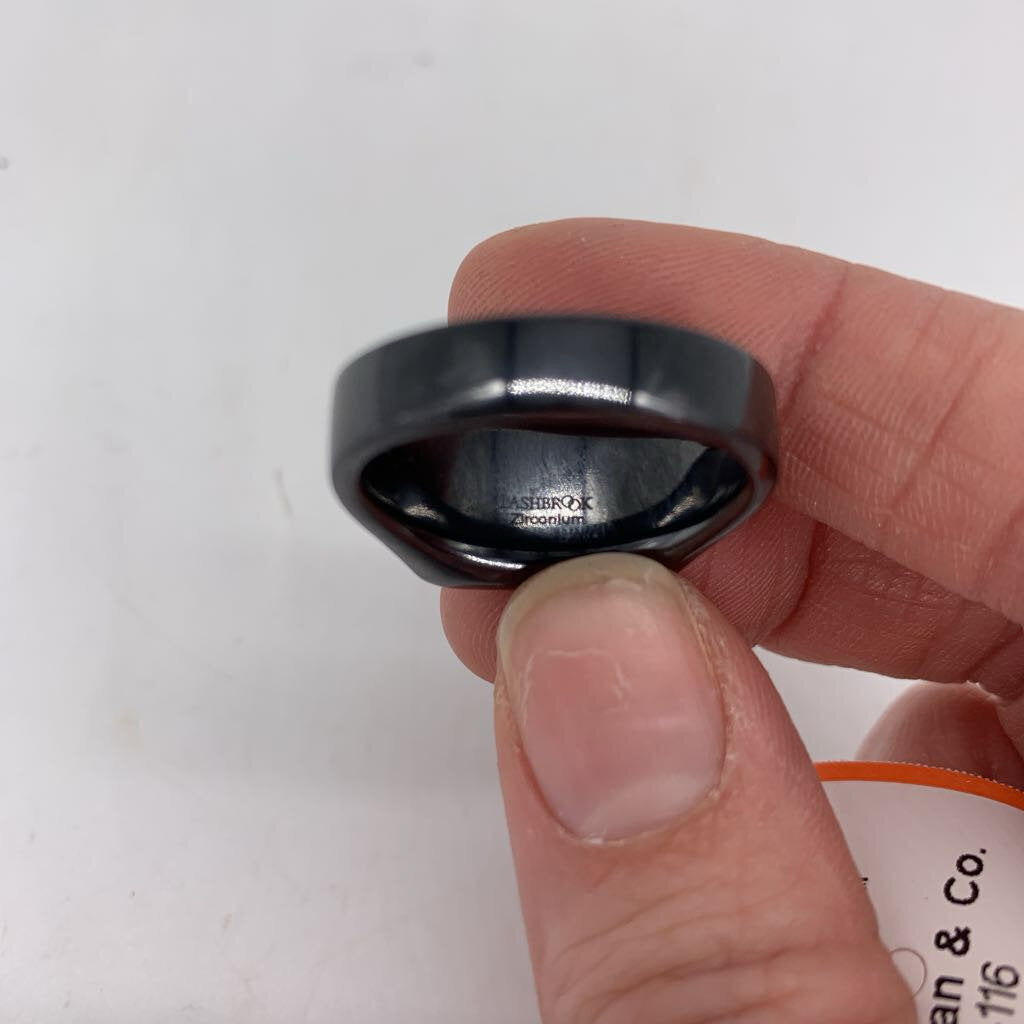 Lashbrook Zirconium Lapis Signet Ring