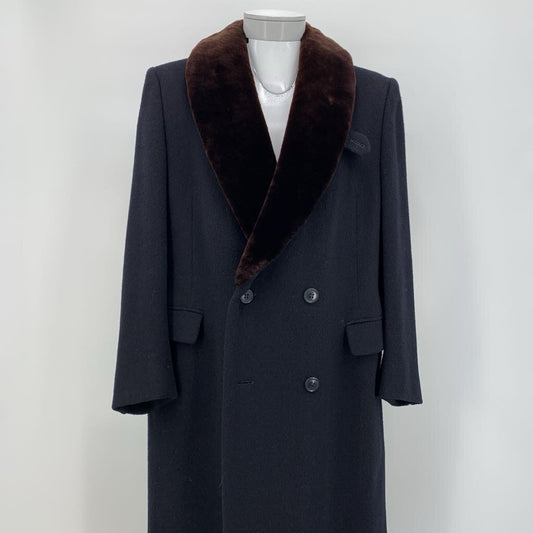 Teller Cashmere Coat w/ Fur Collar