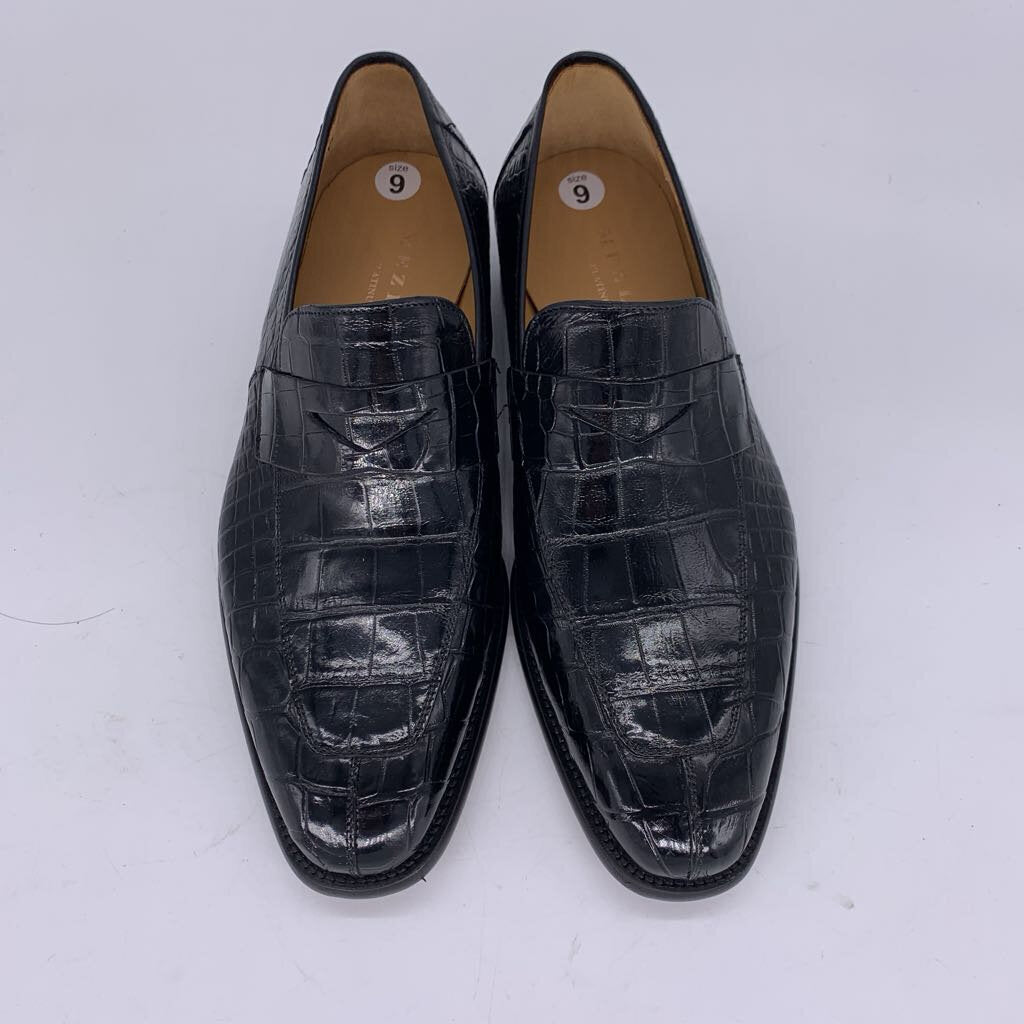 Mezlan Platinum Crocodile Loafers NIB