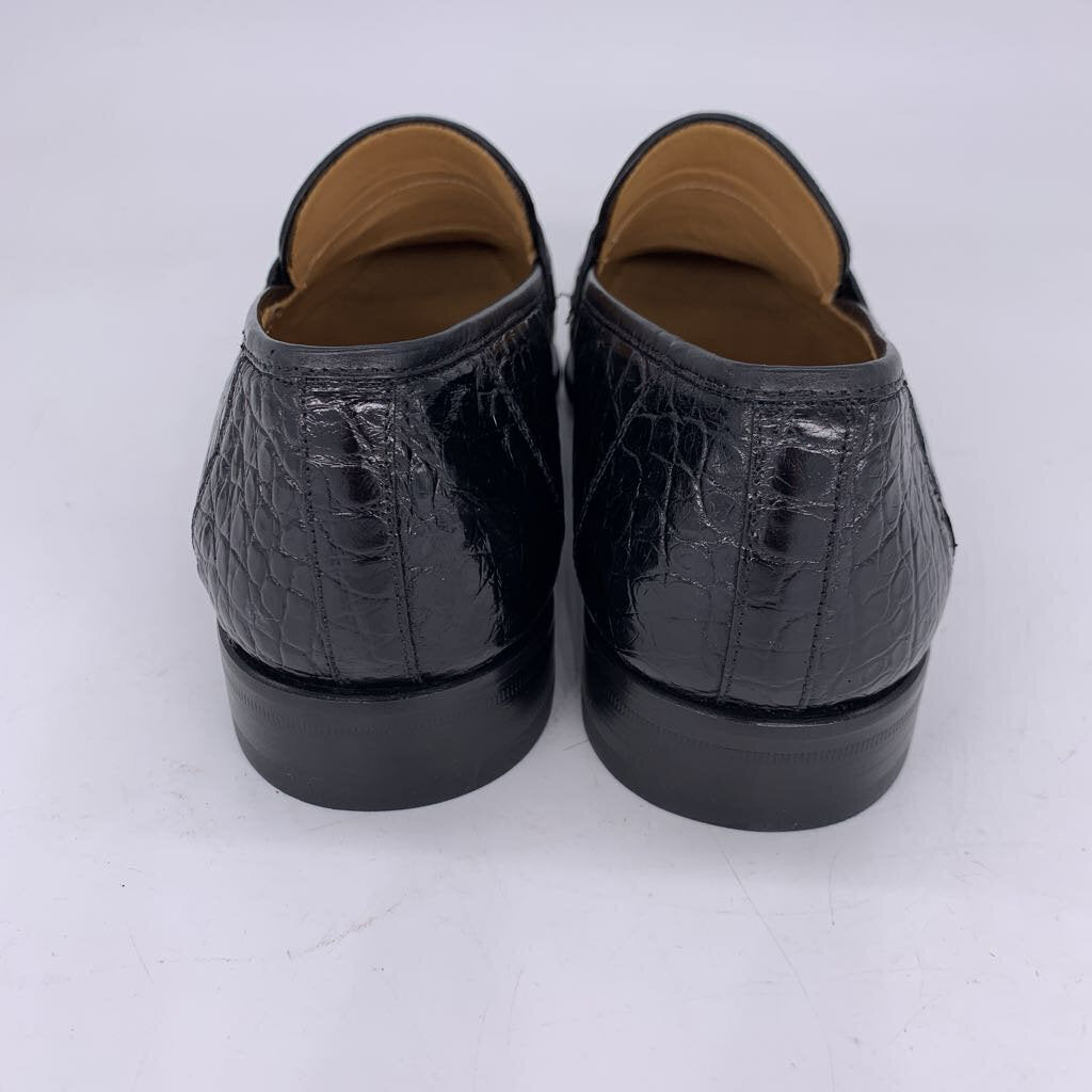 Mezlan Platinum Crocodile Loafers NIB