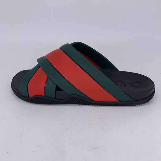 Gucci Criss Cross Web Rubber Slides