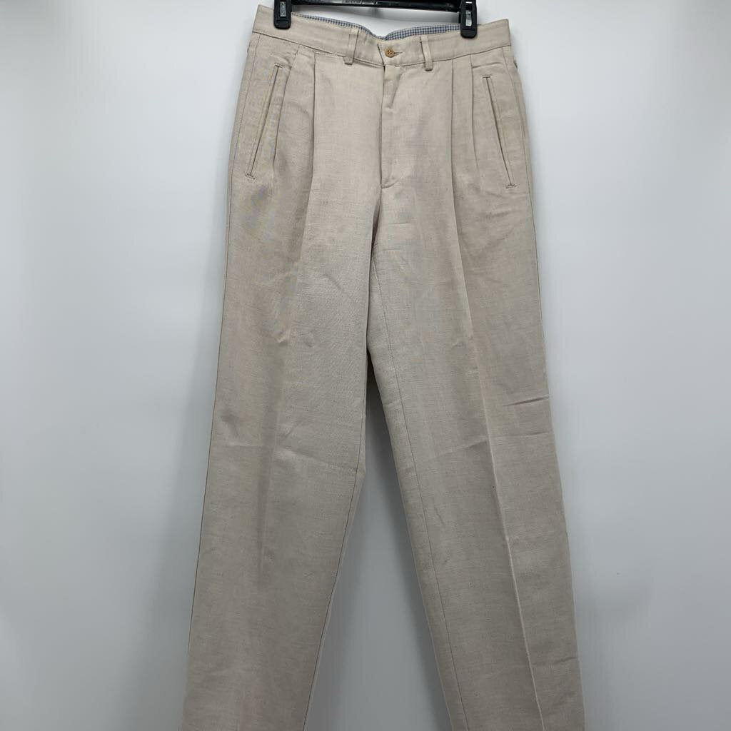 Vintage Zegna Pleated Linen Pants