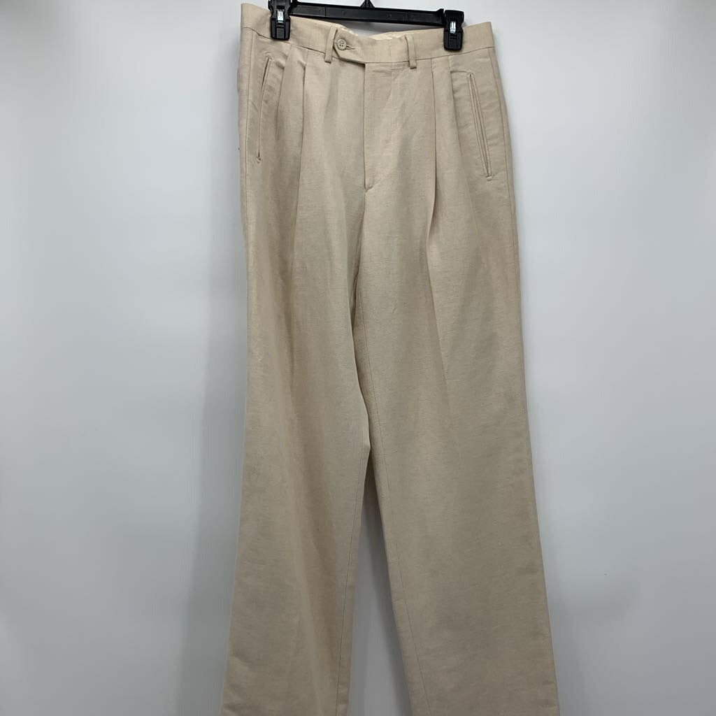 Vintage Zegna Pleated Linen Pants