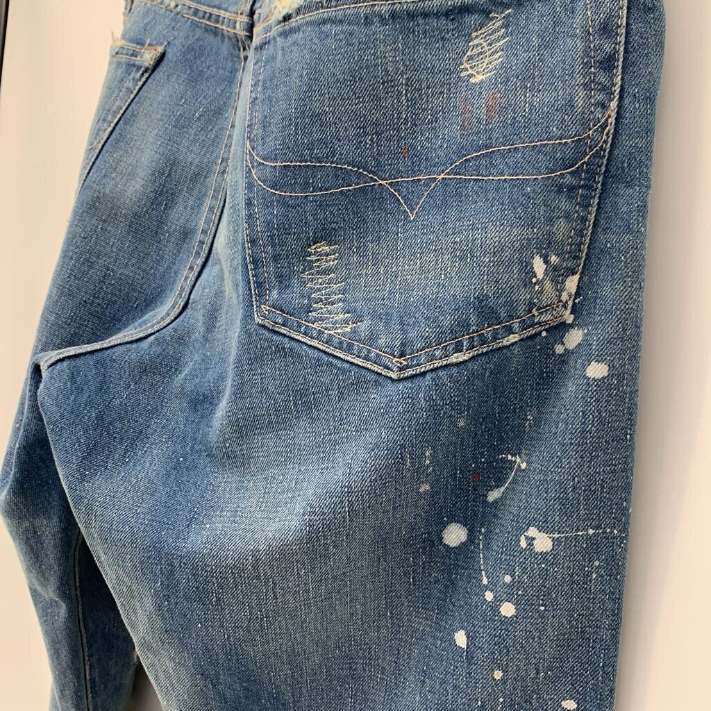 Polo Distressed Jeans w/ Beadwork Patch