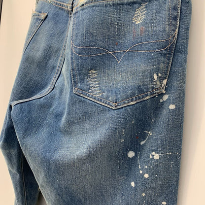 Polo Distressed Jeans w/ Beadwork Patch