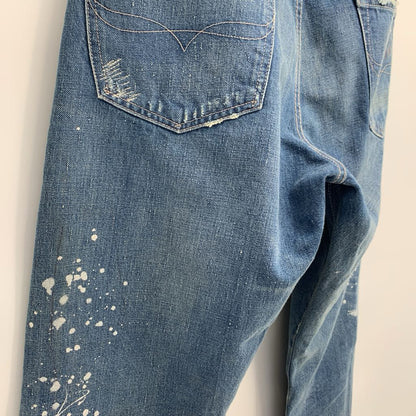 Polo Distressed Jeans w/ Beadwork Patch