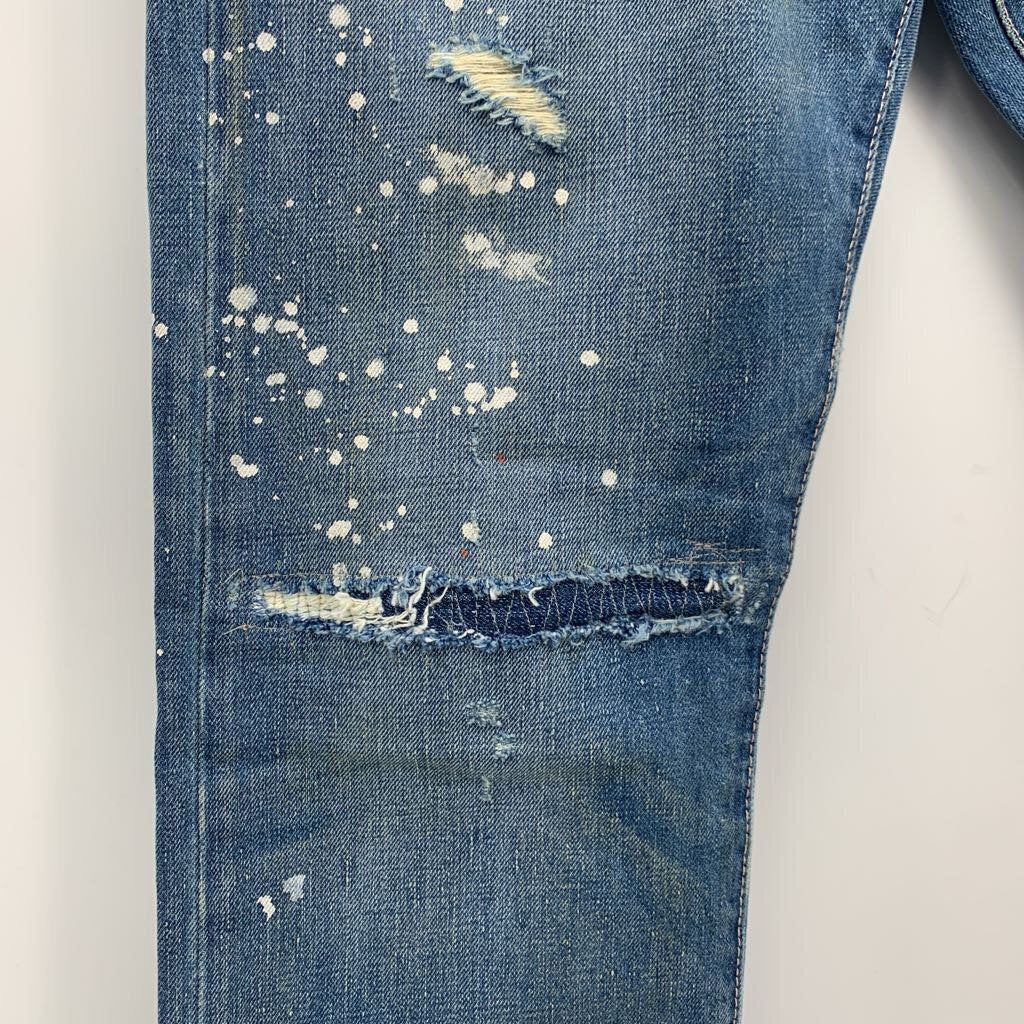 Polo Distressed Jeans w/ Beadwork Patch