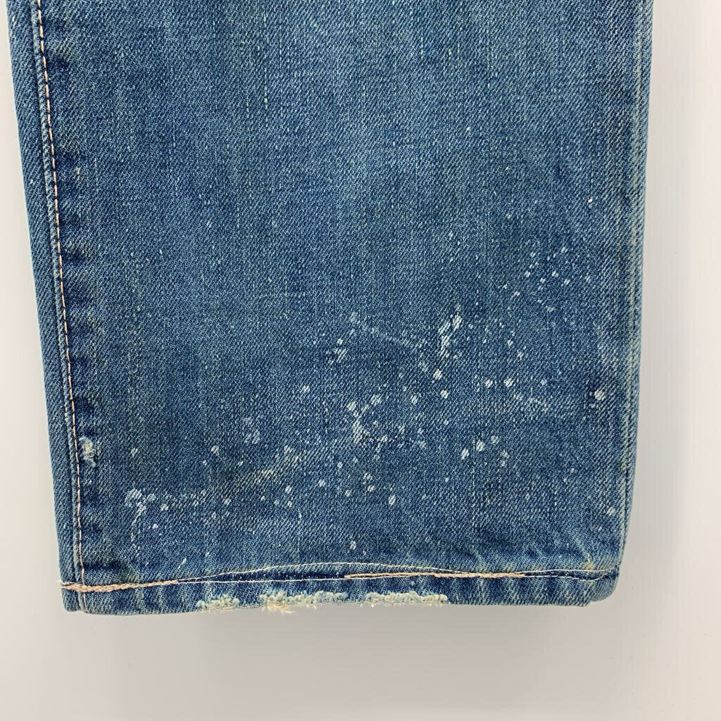 Polo Distressed Jeans w/ Beadwork Patch