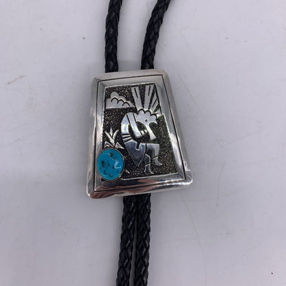 Tommy Singer Turquoise/Sterling Bolo Tie
