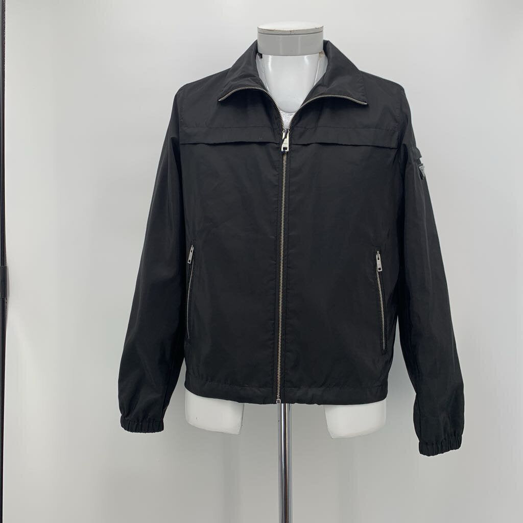 Prada Triangle Logo Nylon Windbreaker Blouson Jacket NWT