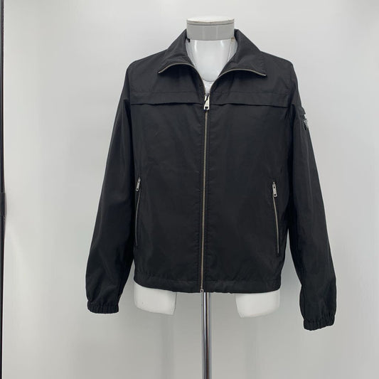 Prada Triangle Logo Nylon Windbreaker Blouson Jacket NWT