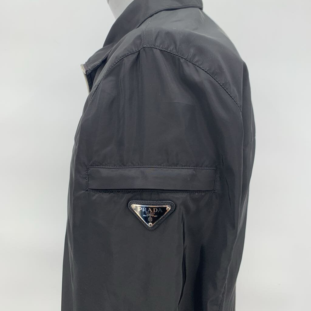 Prada Triangle Logo Nylon Windbreaker Blouson Jacket NWT