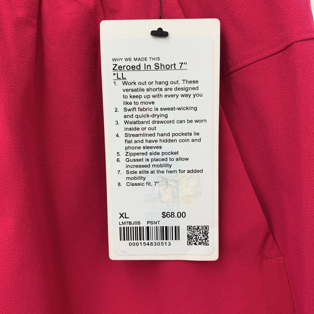 Lululemon Zeroed In Short NWT