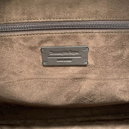 Zegna Leather Weekender Bag