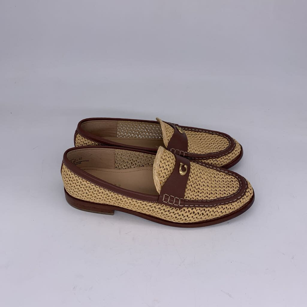 Coach Jolene Raffia Loafers