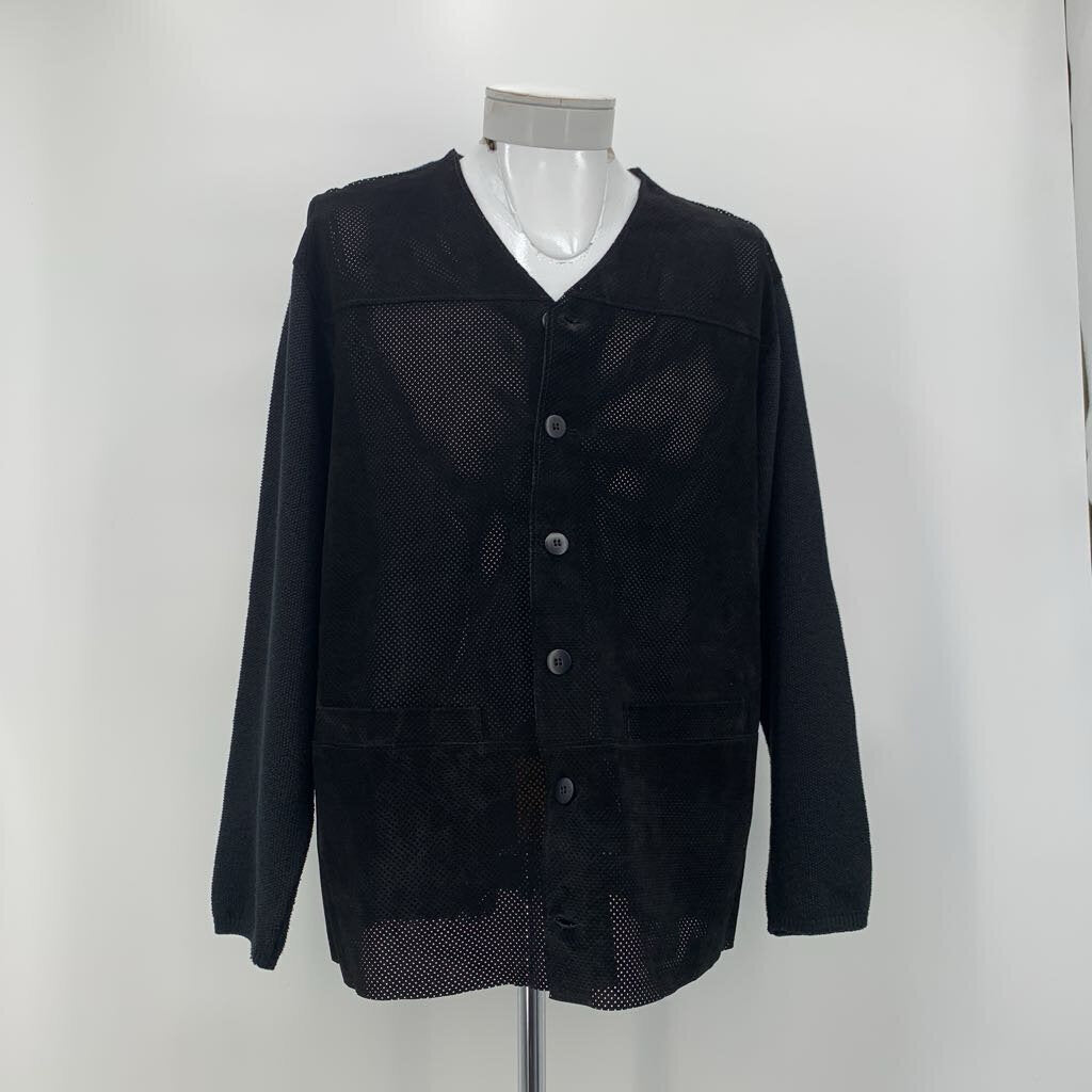 Details Suede Cardigan