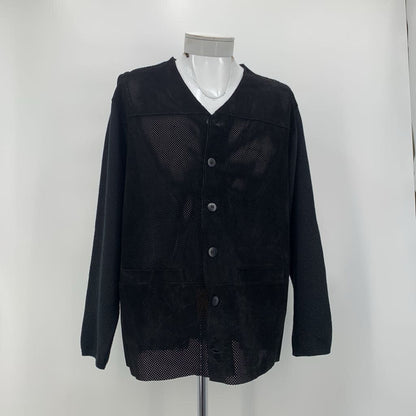 Details Suede Cardigan