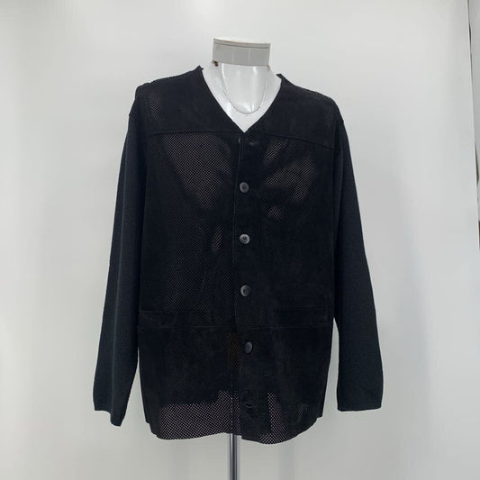 Details Suede Cardigan