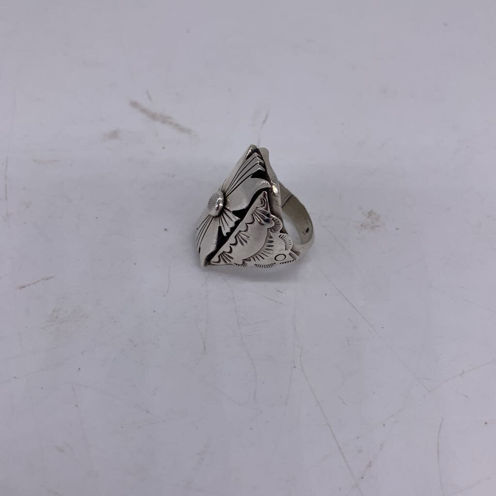 Running Bear Sterling Silver Ring