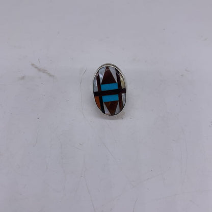 Turquoise and Mother of Pearl Ring