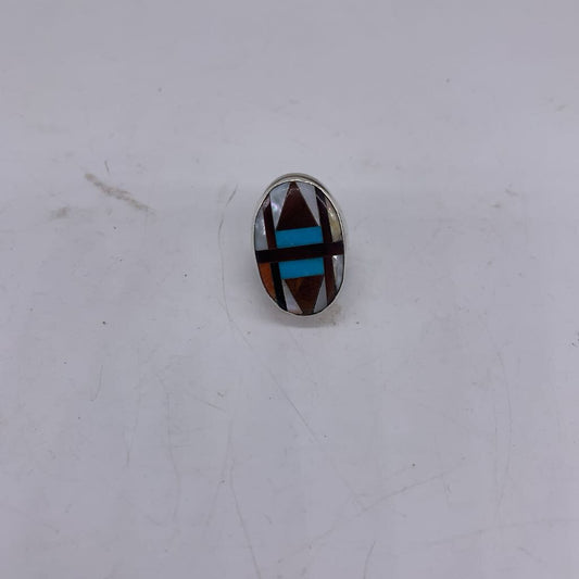 Turquoise and Mother of Pearl Ring