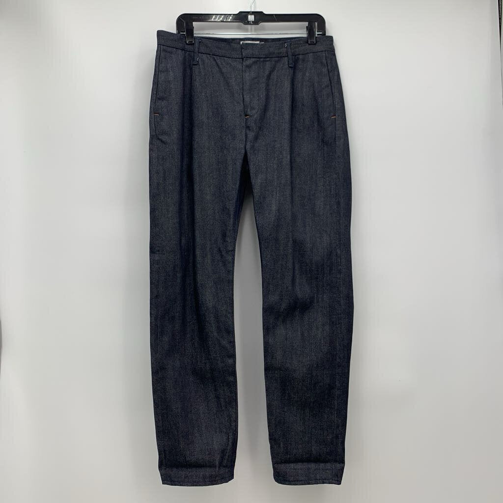 Still By Hand Pleated Selvedge Jeans