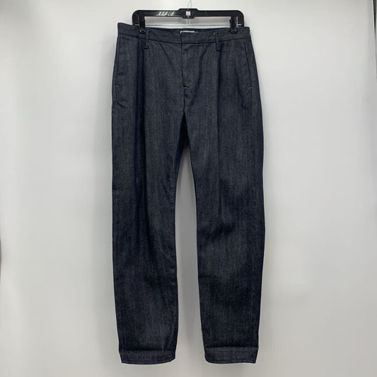 Still By Hand Pleated Selvedge Jeans