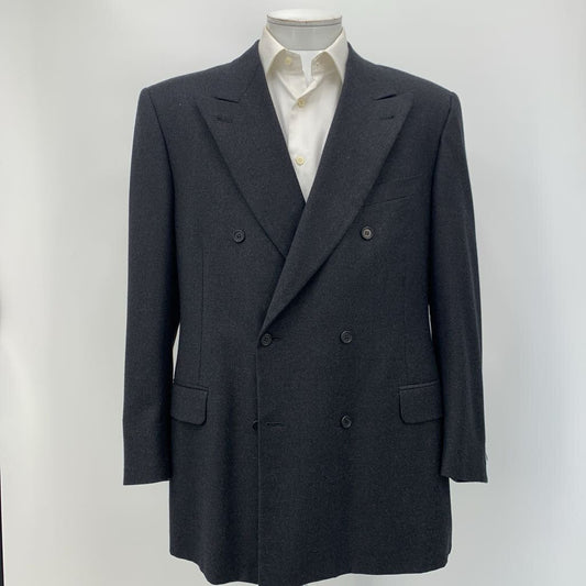 Vintage Canali Double Breasted Flannel Suit