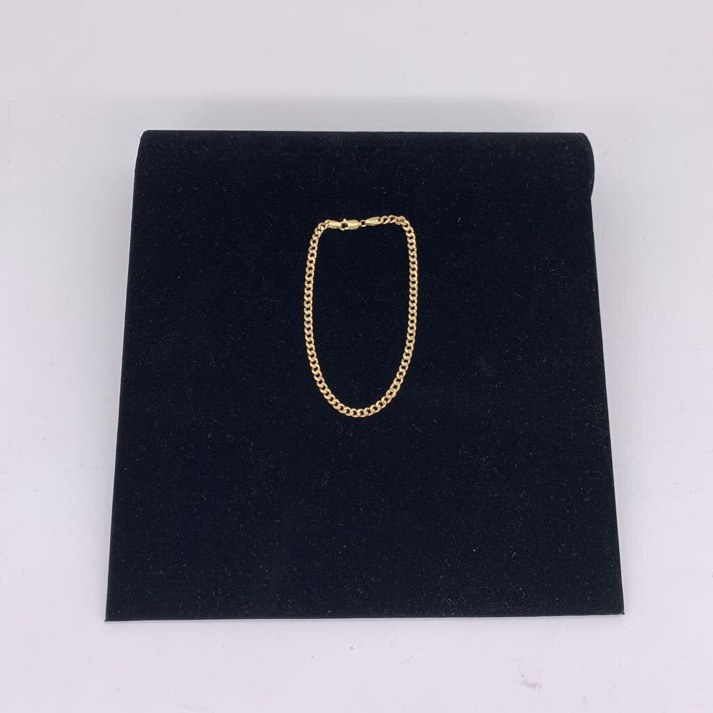 10k Gold Hollow Link Bracelet