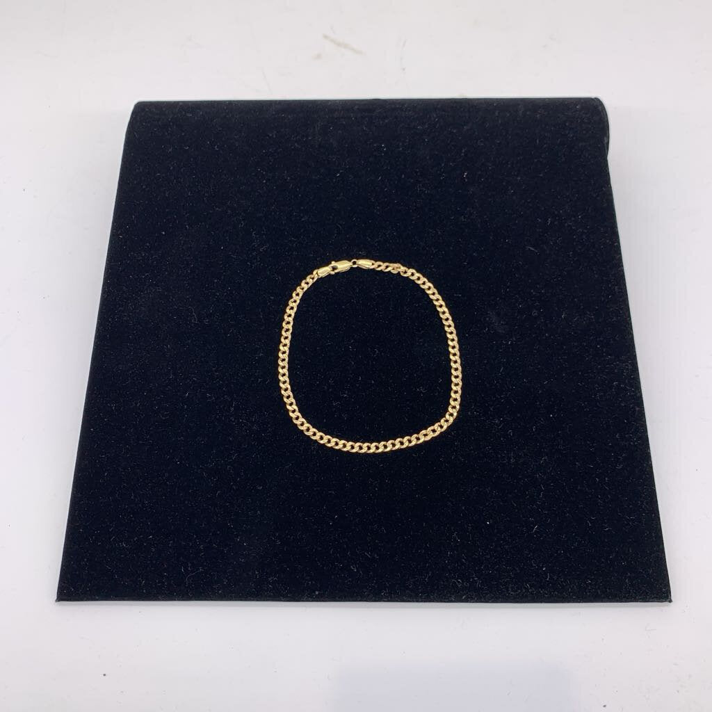 10k Gold Hollow Link Bracelet