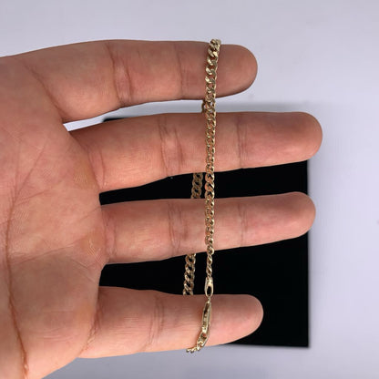 10k Gold Hollow Link Bracelet