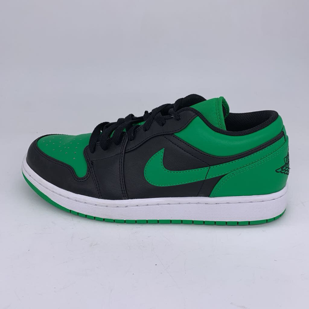 Air Jordan 1 Low 'Black Lucky Green' Sneakers