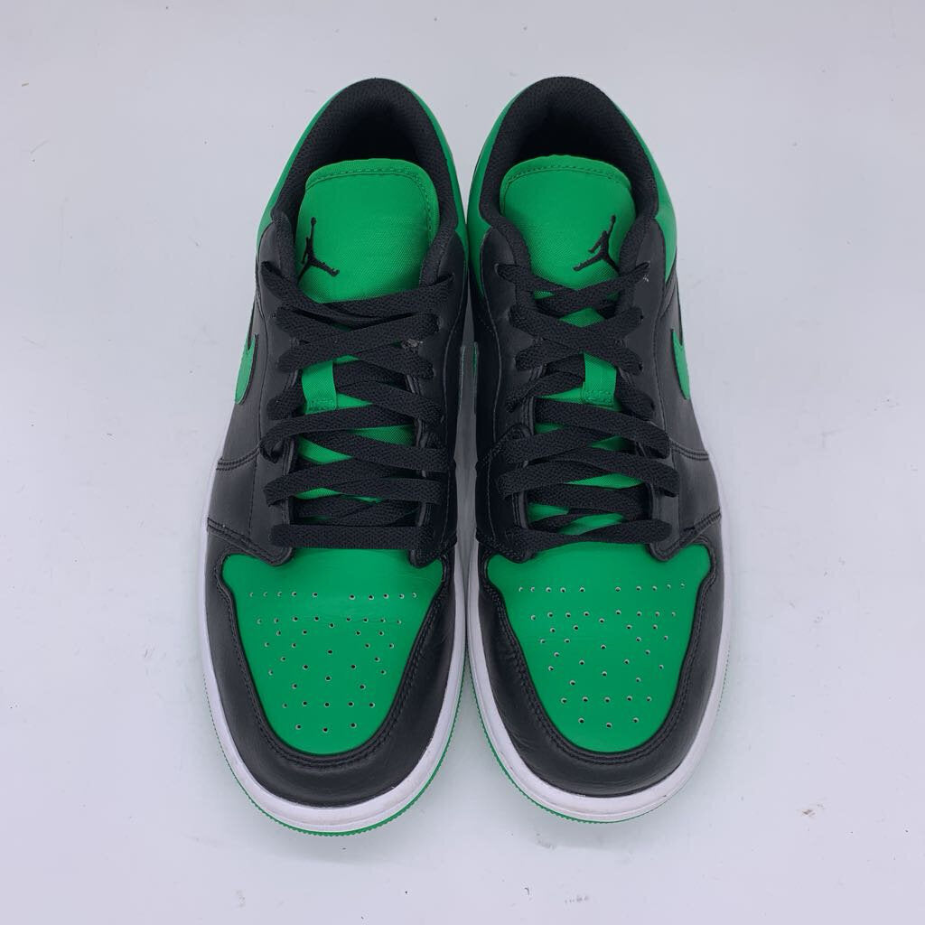 Air Jordan 1 Low 'Black Lucky Green' Sneakers
