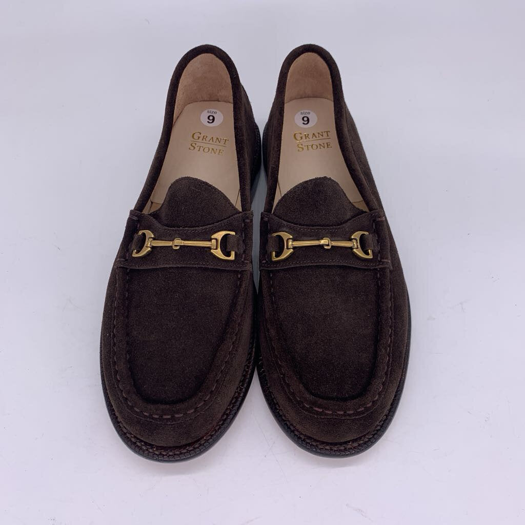 Grant Stone Suede Horsebit Loafers NIB