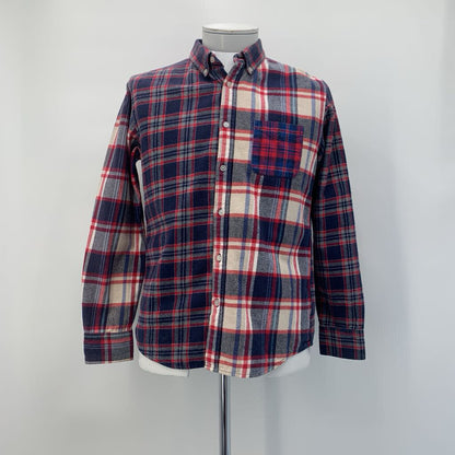 Beams Heart Patchwork Flannel Shirt