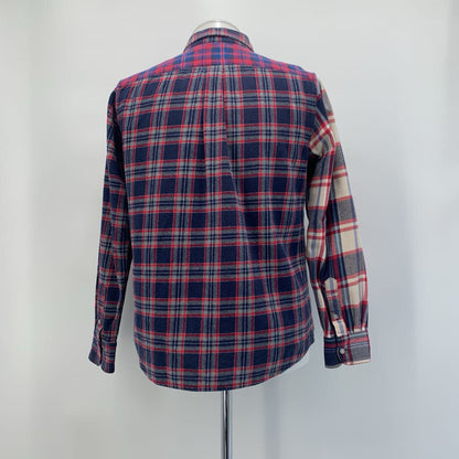 Beams Heart Patchwork Flannel Shirt