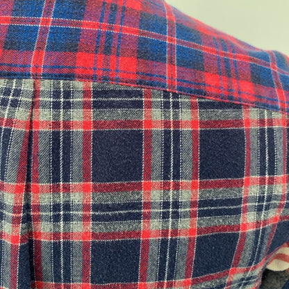 Beams Heart Patchwork Flannel Shirt